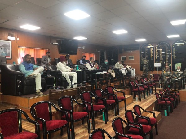 PAC members meeting with senior Army officials in Leh. (Photo/ANI)