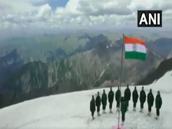 Indian Army celebrated Independence day in Gurez Sector on Saturday. (Photo/ANI)