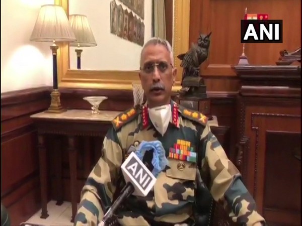 Army chief Manoj Mukund Naravane speaking to ANI in New Delhi on Wednesday. Photo/ANI