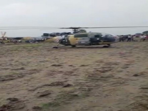 Indian Army helicopter made an emergency landing 