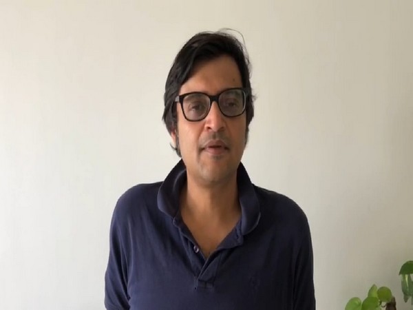 Journalist Arnab Goswami in a video message on Friday. Photo/ANI