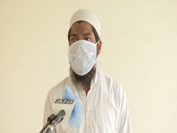 Arshad Ahmed, who had attended the congregation organised at Nizamuddin Markaz on March 26, speaking to ANI on Saturday. Photo/ANI