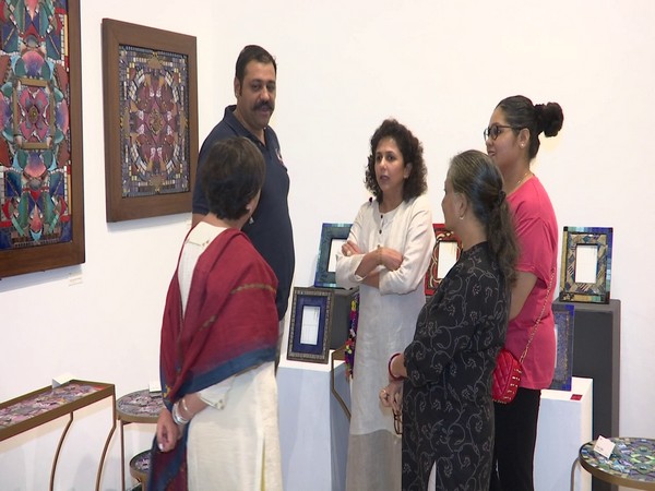 Exhibition showcasing Enamel artwork organised in Bikaner House in New Delhi [Photo/ANI]