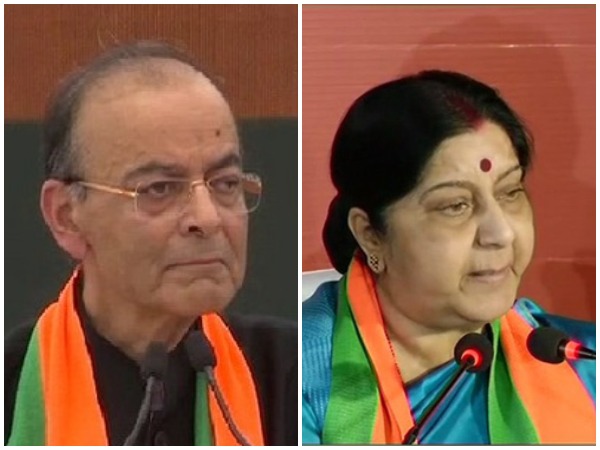 BJP leaders Arun Jaitley, Sushma Swaraj. File photo 