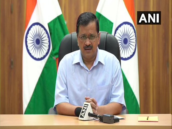 Delhi Chief Minister Arvind Kejriwal speaking to media on Friday. [Photo/ANI]
