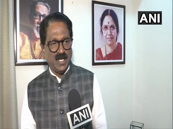 Shiv Sena MP Arvind Sawant speaking to ANI in New Delhi on Tuesday. Photo/ANI