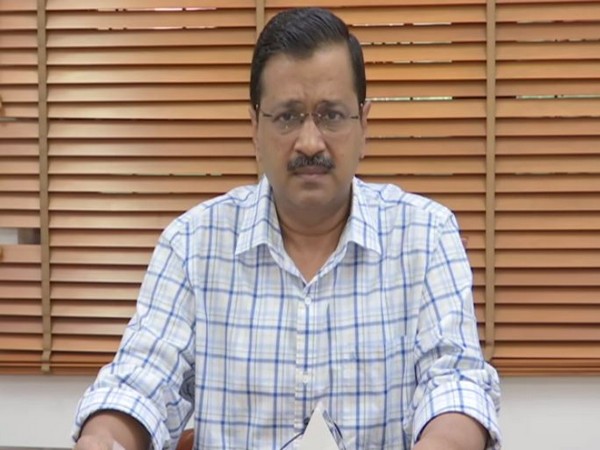 Delhi Chief Minister Arvind Kejriwal speaking at a press conference on Monday. Photo/ANI