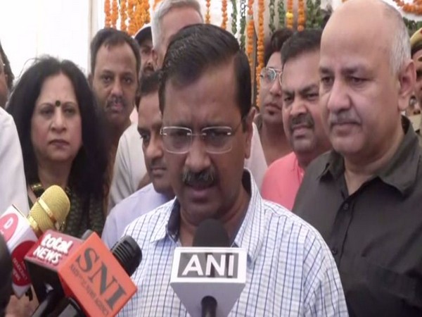 Chief Minister Arvind Kejriwal addressing media persons on Friday. Photo/ANI