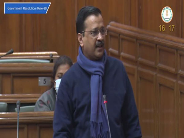 Delhi Chief Minister Arvind Kejriwal speaking in the Assembly on Thursday [Photo/Delhi Assembly]