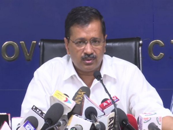 Chief Minister Arvind Kejriwal speaking at a press conference on Thursday. Photo/ANI