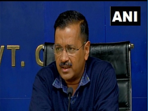 Delhi CM Arvind Kejriwal speaking to reporters in a press conference on Wednesday. Photo/ANI
