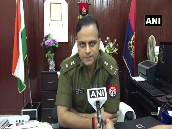 Ayodhya SSP Ashish Tiwari speaking to ANI in Ayodhya on Wednesday.