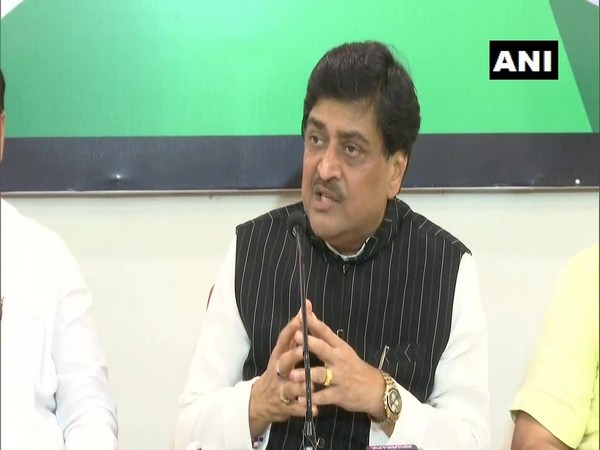 Maharashtra minister Ashok Chavan speaking a press conference in Mumbai on Wednesday.