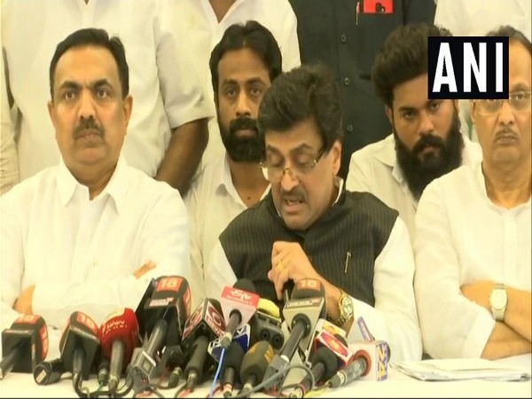 Maharashtra's former Chief Minister Ashok Chavan speaking to reporters in Mumbai on Saturday.