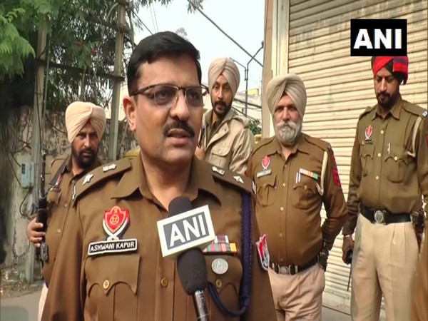 Deputy Commissioner of Police (DCP) Ludhiana, Ashwani Kapur, talking to ANI in Ludhiana on Wednesday. Photo/ANI