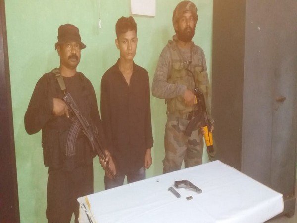 A NDFB cadre arrested with pistol