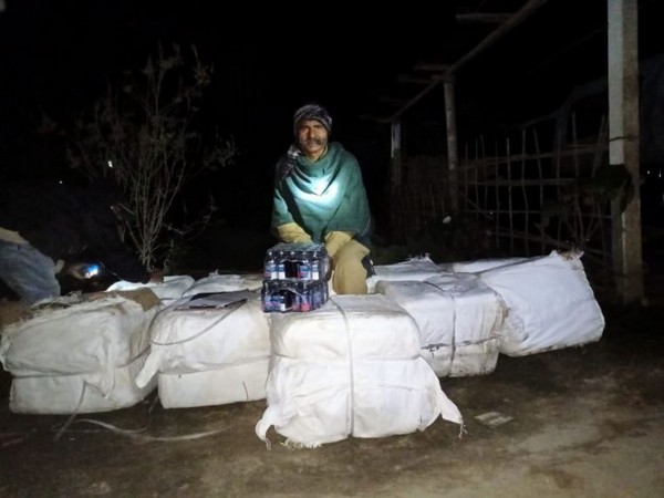 Codein-based bottles seized by Assam Police. (Photo/ANI)