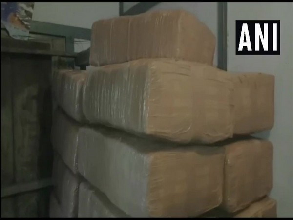 Cannabis seized by Assam Police on Thursday. Photo/ANI