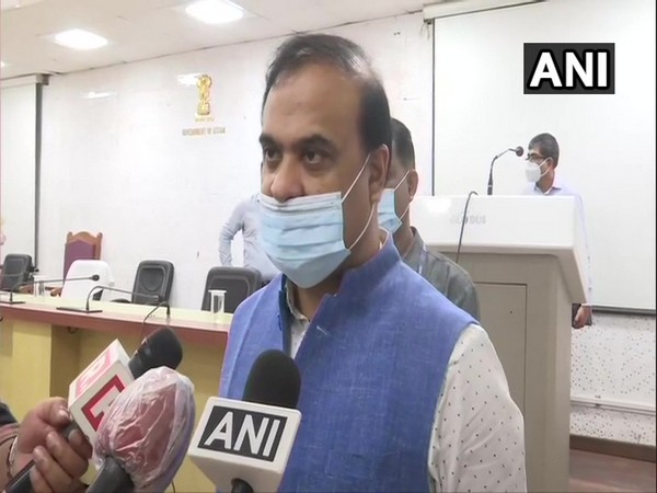 Assam Minister Himanta Biswa Sarma speaking to reporters on Friday. (Photo/ANI)