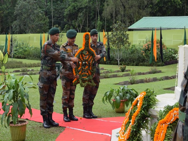 Assam: A Remembrance Day Ceremony was organised at Digboi War Cemetery on Monday. Photo/ANI