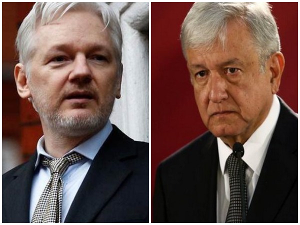 WikiLeaks founder Julian Assange and Mexican President Andres Manuel Lopez Obrador