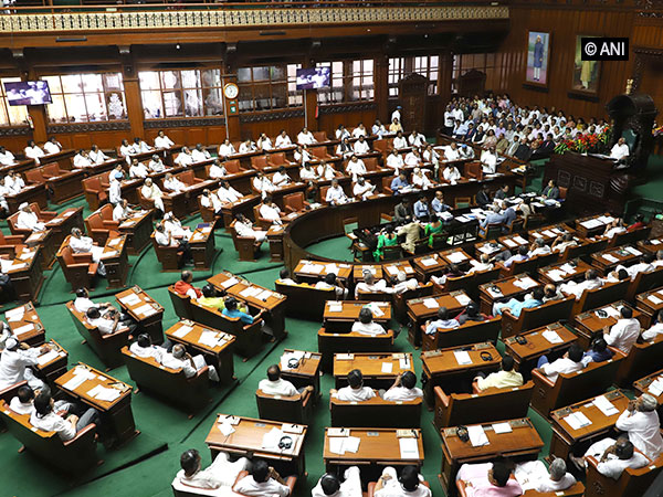 Visuals from Karnataka Assembly.