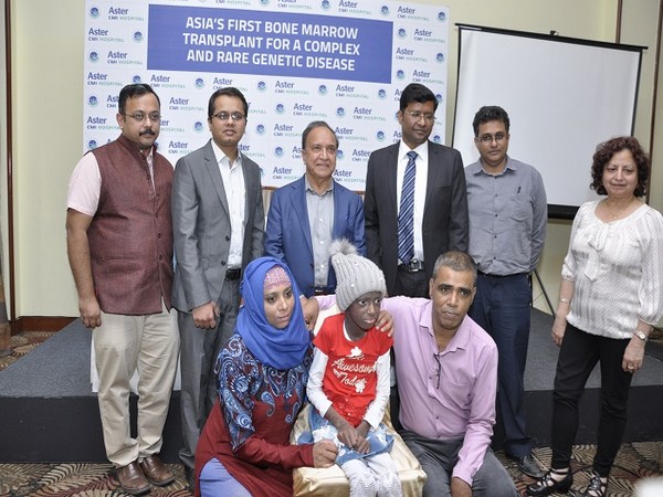 Ciara (name changed) with her parents and doctors of Aster CMI Hospital, Bengaluru