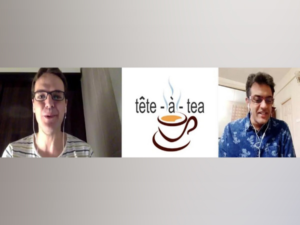 Author Hector Garcia and Dr Vikram Sampath at the Tete-a-tea session from Kolkata