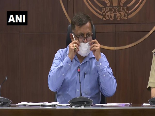Uttar Pradesh Additional Chief Secretary Awanish Awasthi at the press conference on Wednesday. Photo/ANI