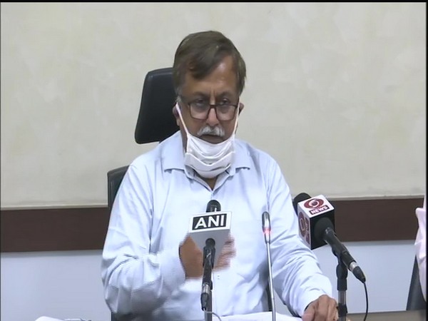 UP Additional Chief Secretary (Home), Awanish Awasthi speaking at the daily briefing on Wednesday. photo/ANI