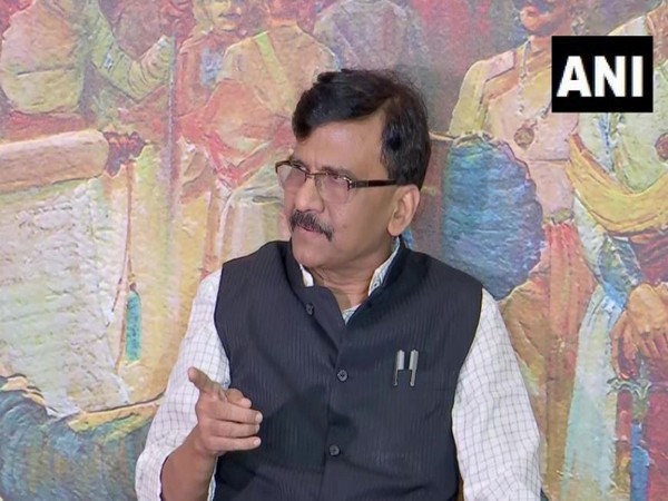  Visuals of Shiv Sena leader Sanjay Raut (Photo/ANI)