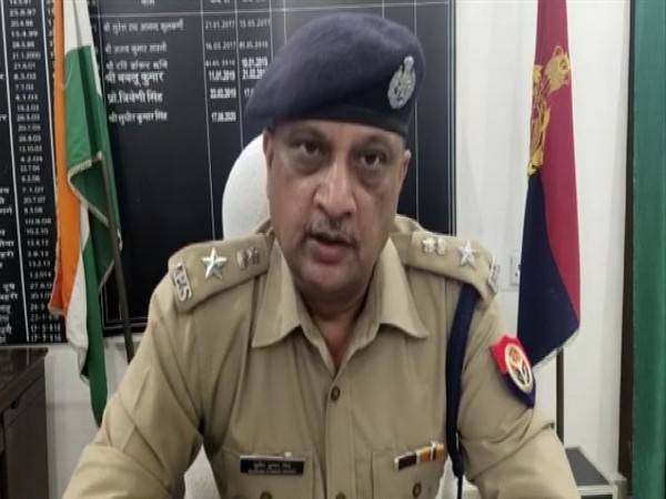 SP Sudhir Kumar Singh speaking to ANI in Azamgarh on Wednesday. [Photo/ANI]