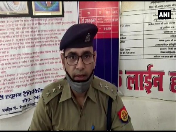 Rajesh Tiwari, Deputy Superintendent of Police, Azamgarh. (Photo/ANI)