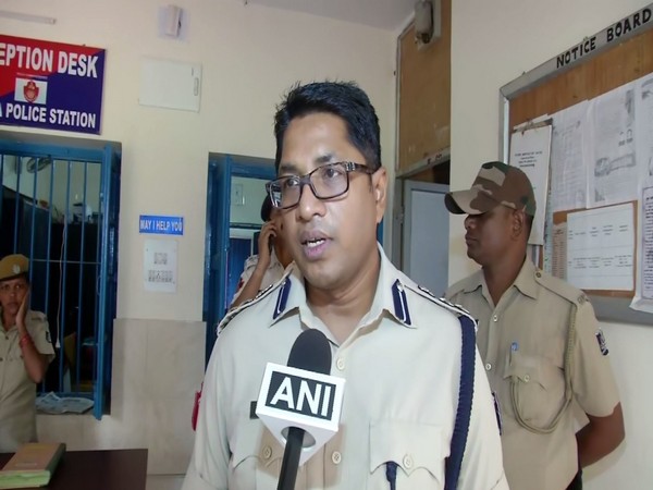 Deputy Commissioner of Police Anup Sahu talking to ANI on Saturday. Photo/ANI