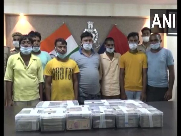 Arrested persons at the police station in Kanpur. (Photo/ANI)
