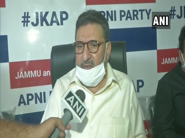 Jammu and Kashmir Apni Party president Altaf Bukhari speaking to ANI on Saturday.