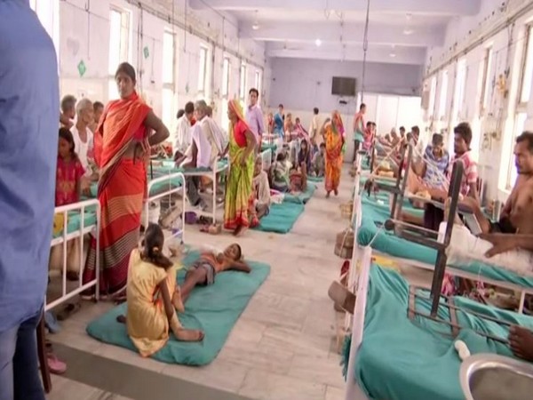 Visuals from the Sri Krishna Medical College and Hospital in Bihar's Muzaffarpur. (Photo: ANI)