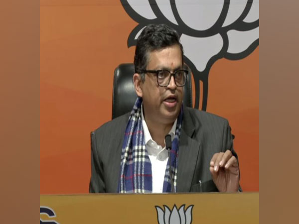 BJP spokesperson Gopal Krishna Agarwal during a press conference on Thursday. (Photo/ANI)