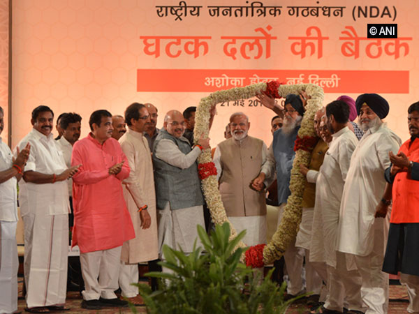 NDA leaders during a recent meeting (File photo)