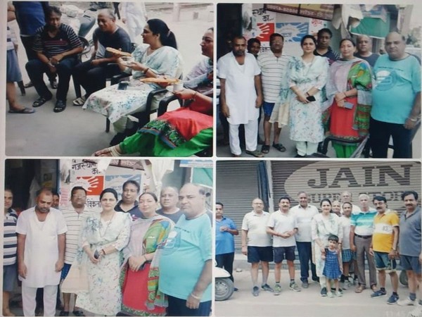 A post shared by BJP Lok Sabha MP highlighting her people connect program with constituency residents