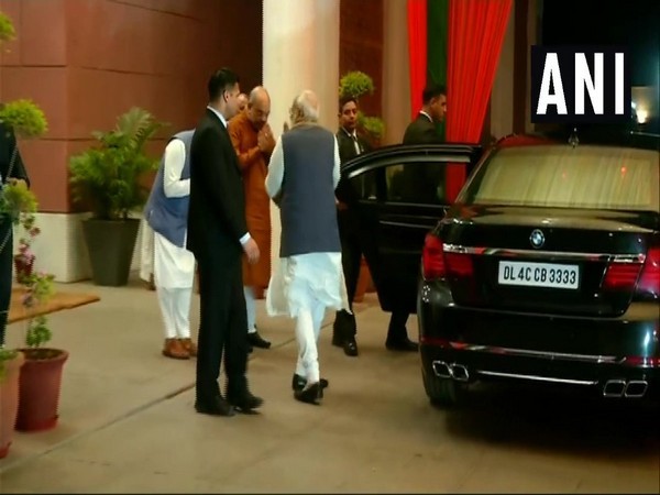 PM Modi and Amit Shah at the BJP CEC meeting in New Delhi . Photo/ANI