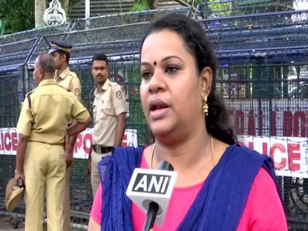 Trivandrum District Secretary of BJP, Anjana, speaking to ANI in Trivandrum on Sunday. (Photo/ANI)