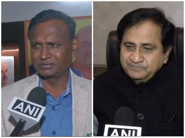 Udit Raj, left, BJP MP from North-West Delhi, and Congress leader Shakeel Ahmad, right, speaking to ANI in New Delhi on Saturday. Photo/ANI