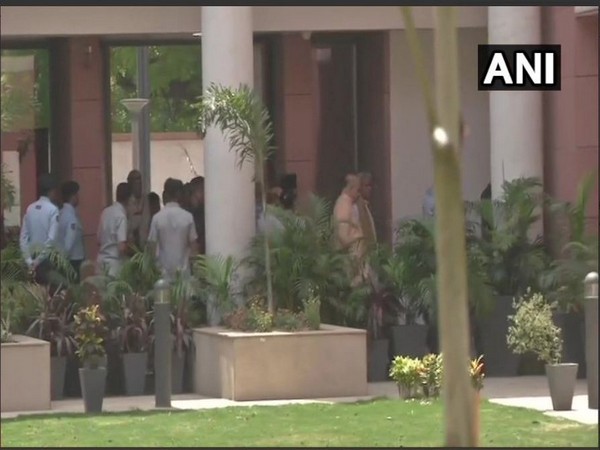 Union Home Minister and BJP President Amit Shah arrives at BJP headquarters
