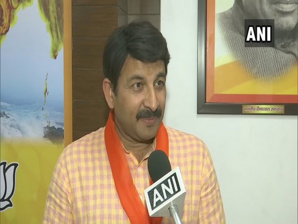 Delhi BJP chief Manoj Tiwari speaking to ANI in New Delhi on Saturday.