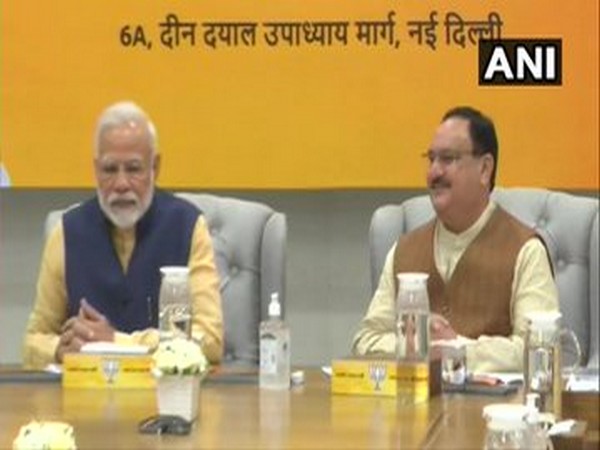 Prime Minister Narendra Modi attending BJP's CEC meeting on Tuesday in New Delhi.