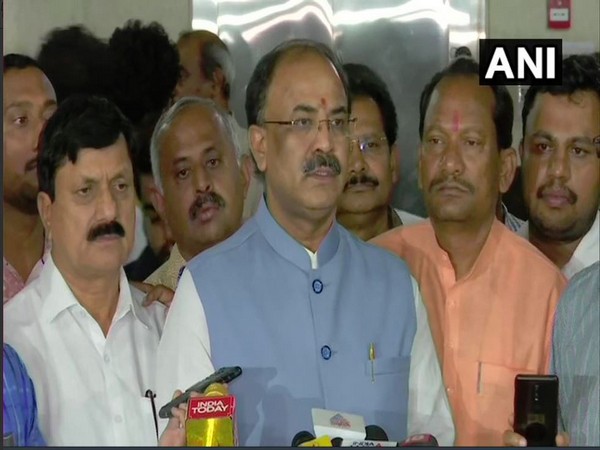 BJP MLA Arvind Limbavali speaking to reporters on Tuesday in Bengaluru. Photo/ANI