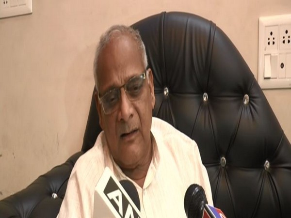 BJP MLA Dalbir Singh speaking to reporters on Tuesday.