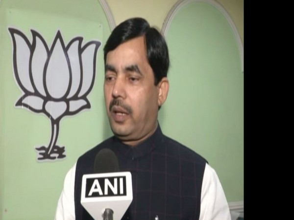 National Spokesperson of Bharatiya Janata Party (BJP) Shahnawaz Husain speaking to ANI on Saturday Photo/ANI