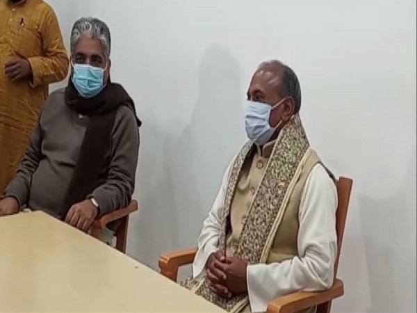 BJP MP Bhupender Yadav on Thursday met newly appointed president of JDU RCP Singh.